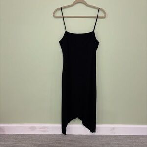 VTG City Triangles Black Asymmetric Sleeveless Dress Y2K Fairy 90’s Women’s Sz L